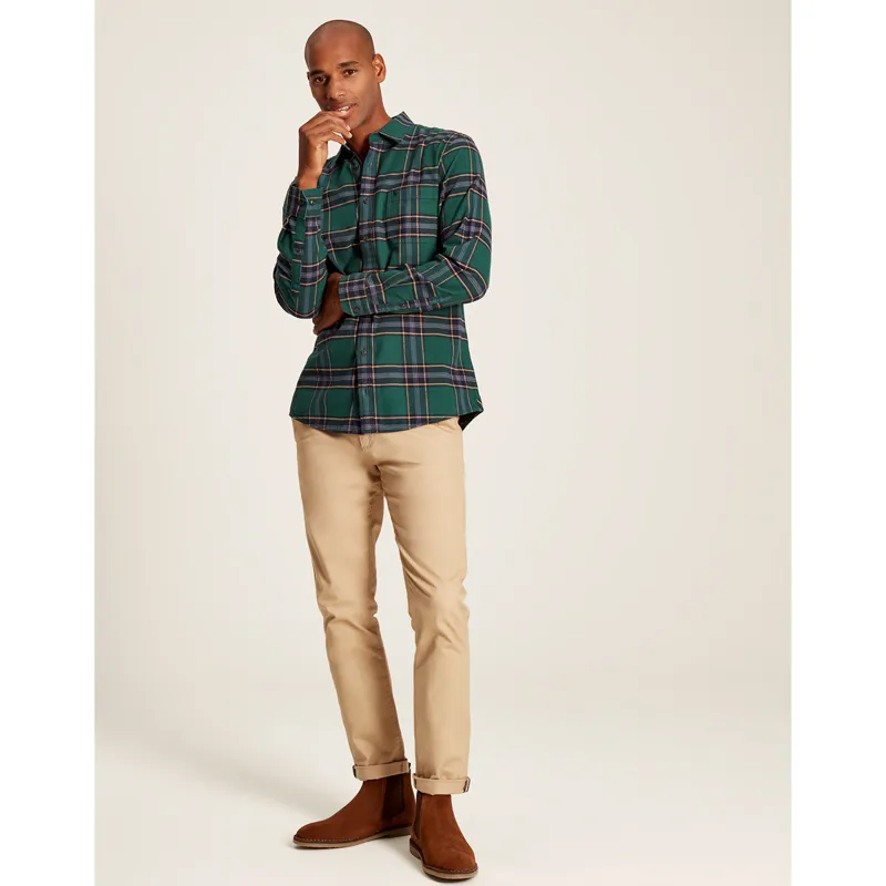 Joules Men's Buchannon Shirt - Green Pink Check-3